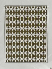 Stampin' Up! ARGYLE TEXTURED IMPRESSIONS EMBOSSING FOLDER - 127750