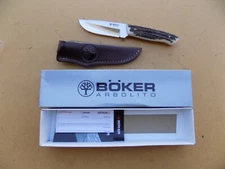 Boker Arbolito Stag Handle Hunter Knife 02BA319H