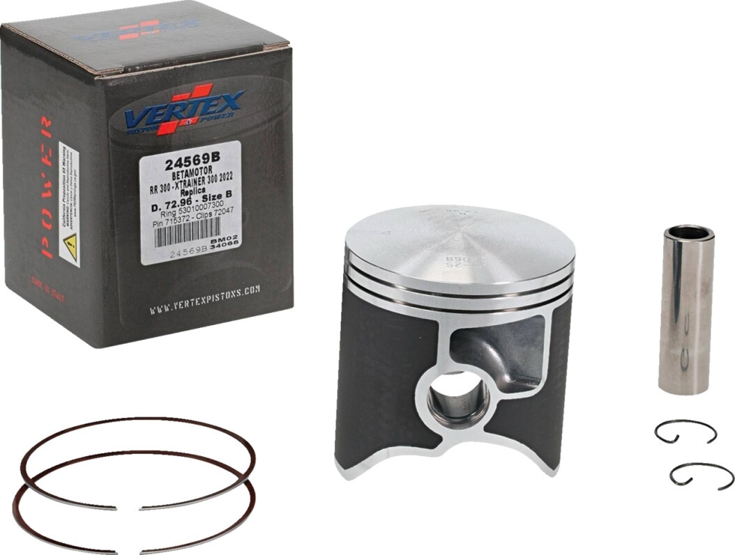 Moose Racing MSE24569B Cast Aluminum Piston Kit, 72.96mm for sale