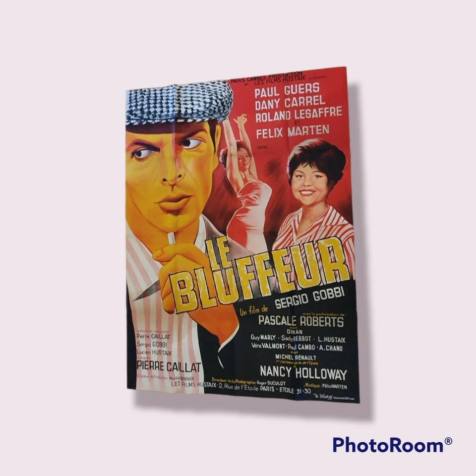 Plakat Filmplakat Original - Le Bluffeur - Paris Cannes Productions franz.  1964 - Bild 2 von 2