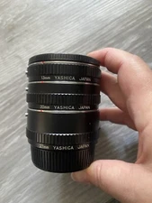 Yashica Extension Tube Set F for Yashica/Contax Mount 13mm, 20mm, 27mm w/ Case 