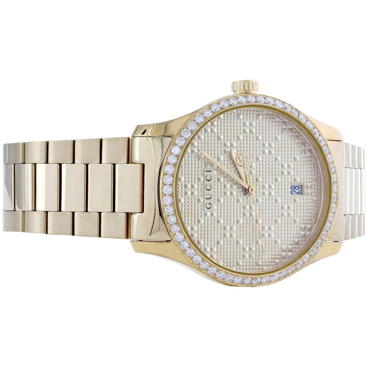 Gucci YA126461 G-timeless 38mm Gold-tone Stainless Steel Bracelet