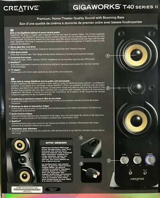 Creative T40 Series II Stereo Speakers for sale online | eBay