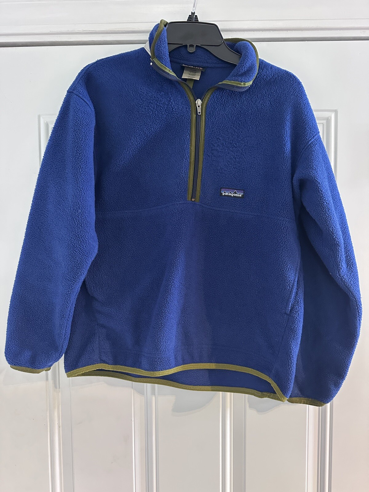 Patagonia Kids Synchilla Marsupial Half Zip Pullover Blue  Size Sz XLarge thumbnail 4