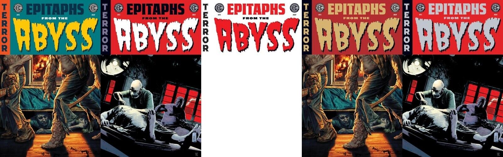 EC Epitaphs From The Abyss #1 A,B,C,D,E SET ALL 5 CVRS WITH FOILS PRESALE 7/24