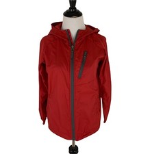 Columbia Children's Size 10 Windbreaker with Hoodie Omni-Shield Red