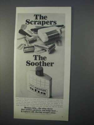 1966 Mennen Afta After Shave Ad - Scrapers Soother