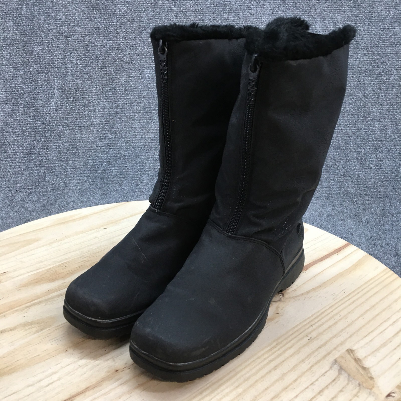 Totes Boots Womens 8 M Seneca Front Zip Shearling Winter Snow Boot