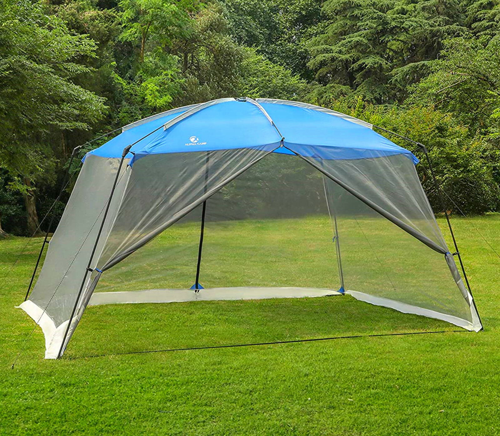 13x9ft Patio Canopy Tent Camping Beach Tent Outdoor Screen House w/Mesh Netting