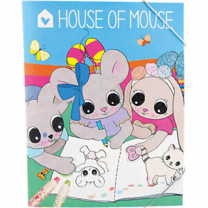 Depesche 8889 A House of Mouse Malbuch Sticker Vorlagen Maus Spielzeug Malheft