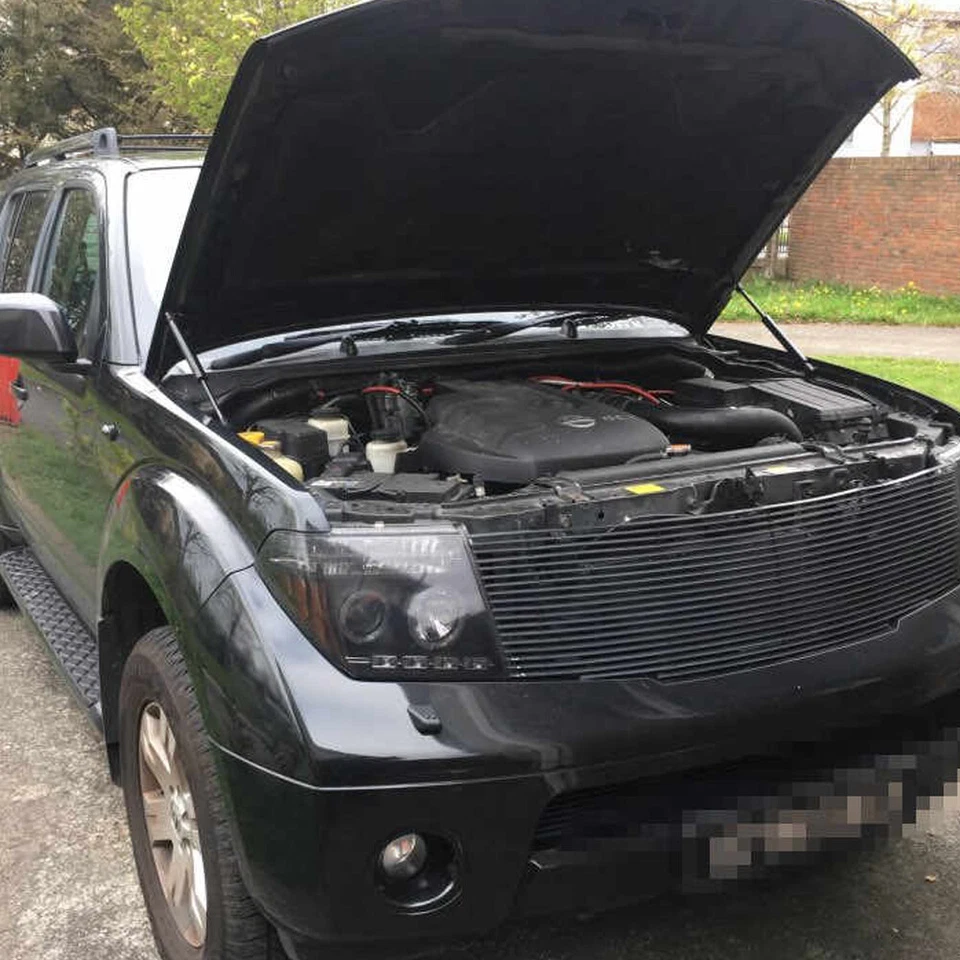 2X Front Hood Strut Lift Support Shock Kit For Nissan Pathfinder Frontier Navara Foto 3 de 4