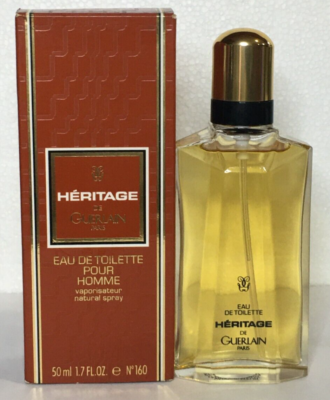 Heritage Eau de Toilette pour Homme Guerlain for Men 50ml New in