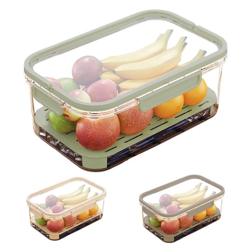 Fridge Airtight Fruit Storage Containers Clear Camping Picnics Meal Food Box New