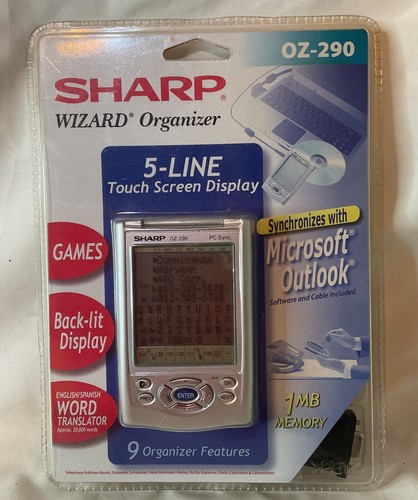 Sharp Wizard Organizer PDA OZ-290 NEUF et SCELLÉ