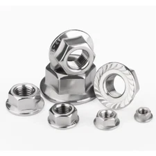 1PCS M20*2 304 Stainless SteelSerratedFlange Hex Lock Nuts DIN6923