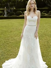 Blue By Enzoani Inga Wedding Dress Ivory Size12