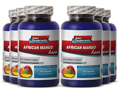 African Mango. Sport Supplements. Weight Management (6 Bottles, 360 Capsules)