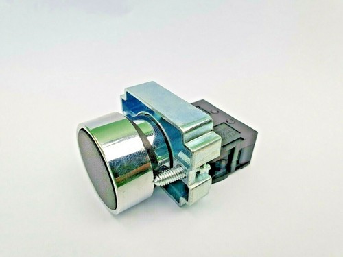 ControlGear 30mm Metal Mushroom Pushbutton Black PB-1N/O - Picture 2 of 5
