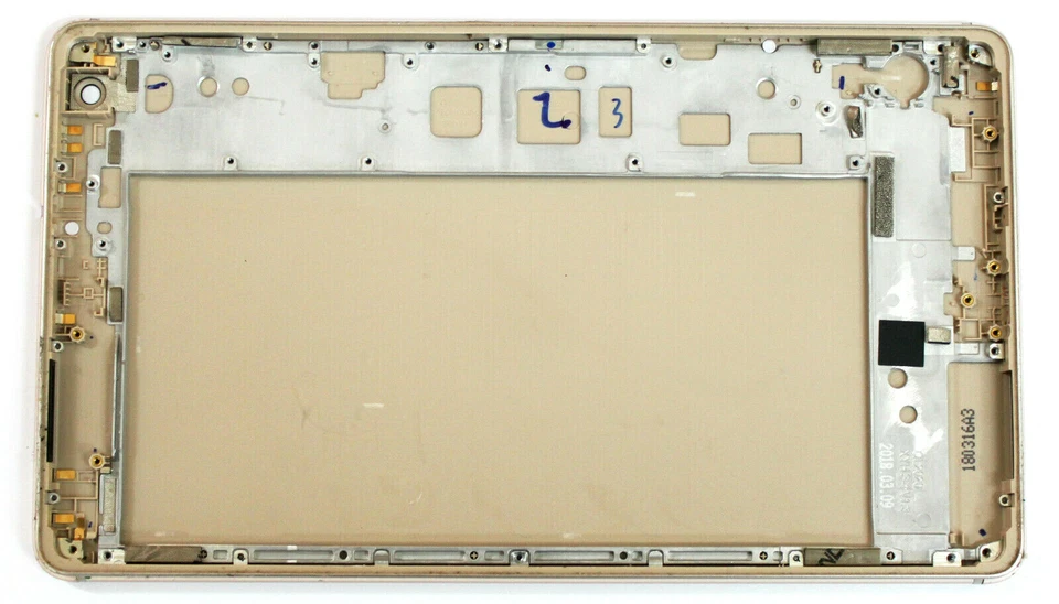 OEM HUAWEI MEDIAPAD M3 LITE 8.0 CPN-L09 CUBIERTA TRASERA DORADA CARCASA LENTE PUERTA ~ JUSTO Foto 2 de 2