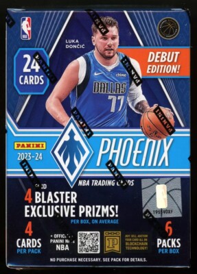 2023-24 Panini Phoenix Basketball Factory Sealed Unopened Blaster Box ~ 6 Packs
