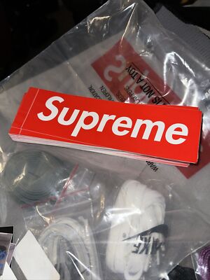 Supreme Red Box Logo Sticker 100% Authentic