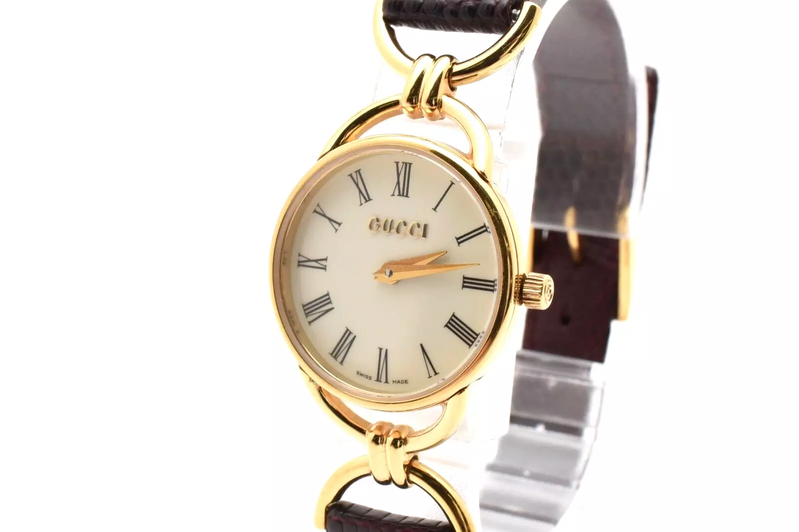 Montre à quartz femme vintage [presque comme neuve] Gucci 6000,2,2,L cadran blanc du JAPON