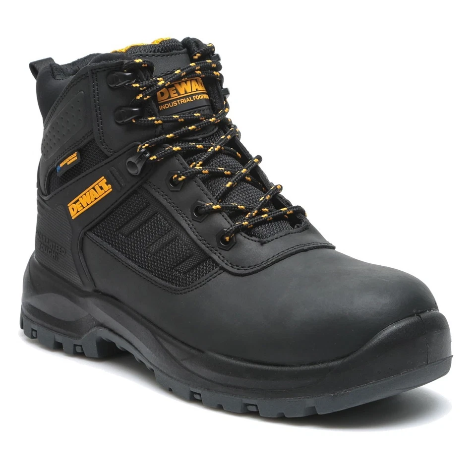 DeWalt Douglas Waterproof Safety Work Boots Black (Size 10) Mens Shoes