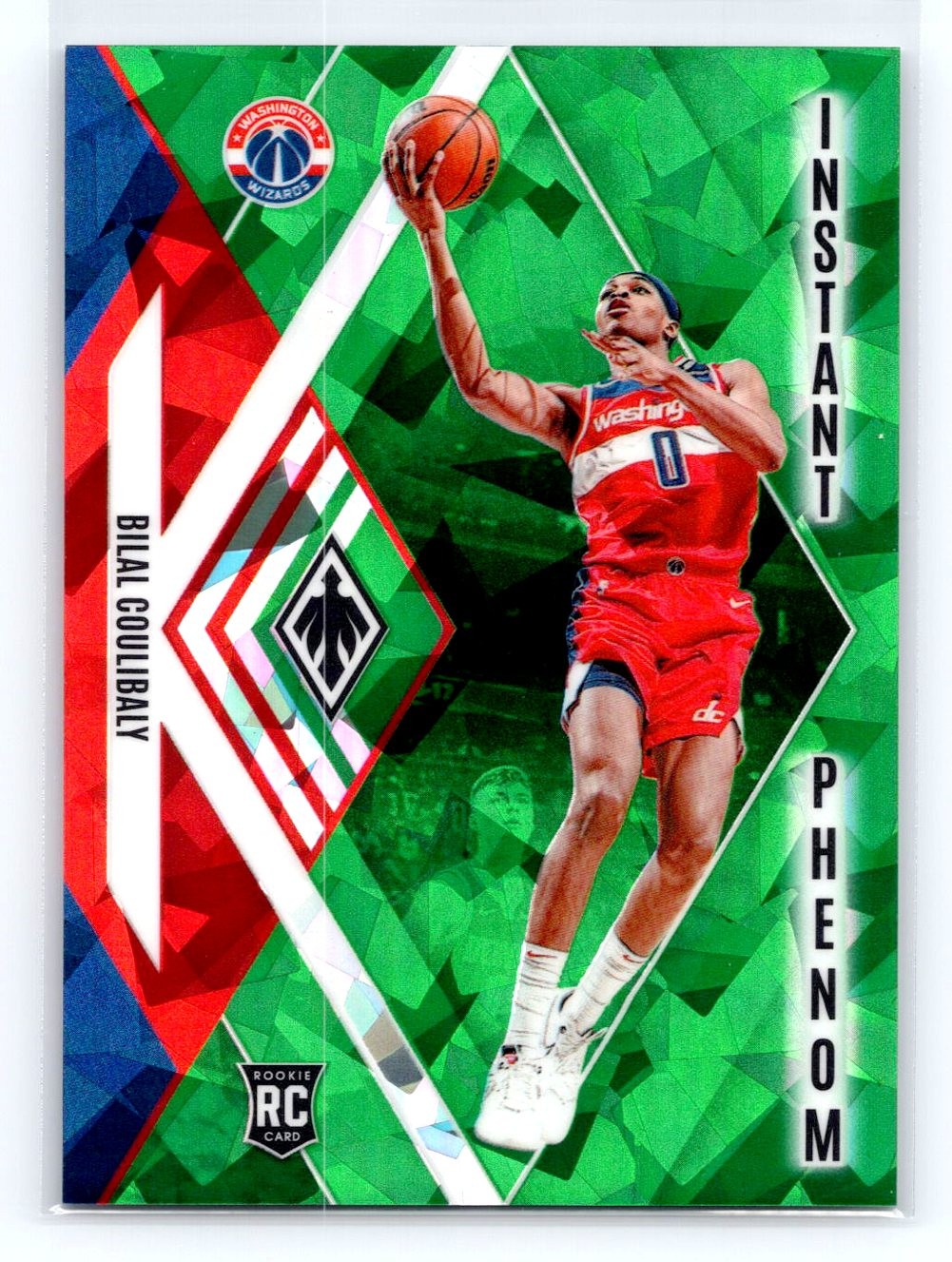 2023-24 Panini Phoenix #15 Bilal Coulibaly Instant Phenom Green Ice #/149