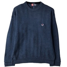 Vintage Ralph Lauren CHAPS herringbone cotton knit sweater size M men's 