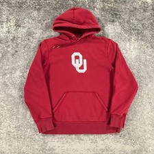 Vintage Oklahoma Sooners Hoodie Sweatshirt Mens Large Nike Y2K Center Check Logo