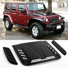3Pcs Air Flow Intake Hood Scoop Vent Bonnet Cover For Jeep Wrangler JK JKU JL