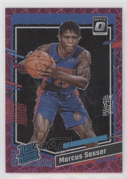 2023 Donruss Optic Rated Rookie Pink Velocity Prizm 56/79 Marcus Sasser #242 go9