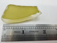 Vintage Estate Colored Sea Glass DAVENPORT BOTTOM 12.2g Med JQ Green And Clear