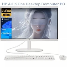 2025 HP All-in-One Desktop Computer 21.5" Intel Celeron J4025 UpTo 64GB RAM 2TB
