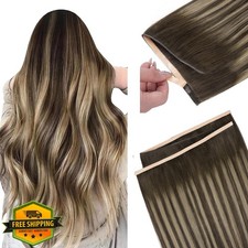 DOORES Tape In Hair Extensions 20" Chocolate to Blonde 60g Seamless Weft
