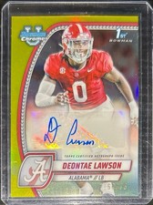 2024 Bowman University Chrome Deontae Lawson Auto Yellow Refractor /75