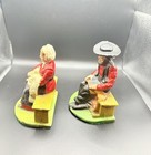 Amish Man & Woman 5" Pair Cast Iron Bookends or Door Stops On Felt Bases — photo 3