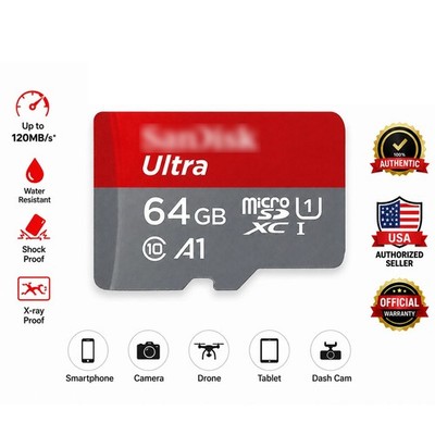 Ultra microSD 64 GB Memory Card TF Card
