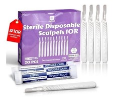 MyMed 10R Dermaplane Face Razors for Women - Pack of 20 Disposable