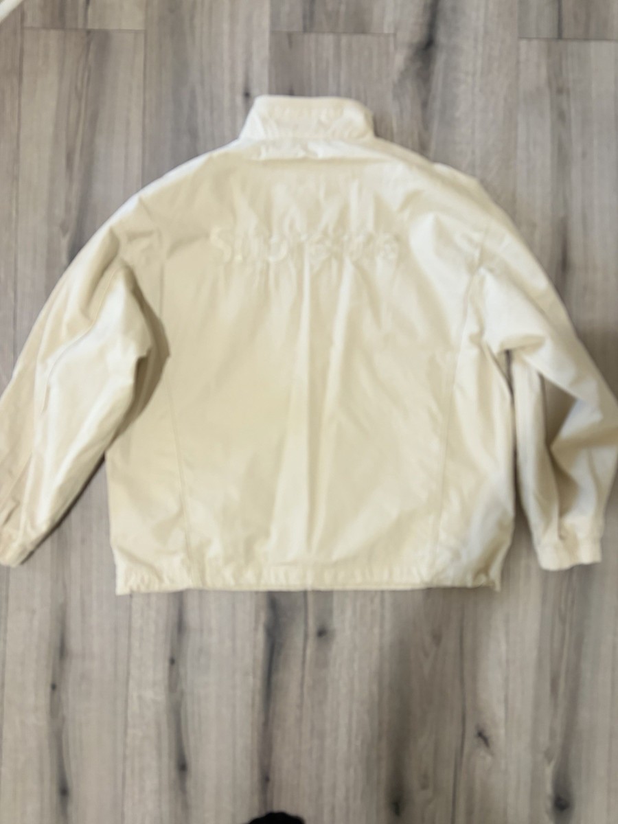 Umbro Supreme Beige Track Jacket Men's M Zip Embroidered Logo | eBay