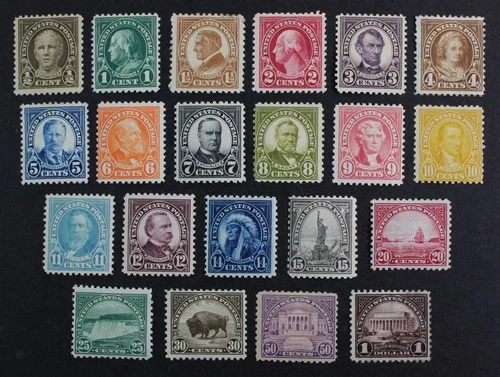 CKStamps: US Stamps Collection Scott#551-571 Mint H OG 4c 25c Thin