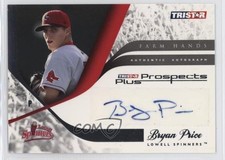 2008 TRISTAR Prospects Plus Farm Hands Authentic Bryan Price #FH-BP2 Auto ff8
