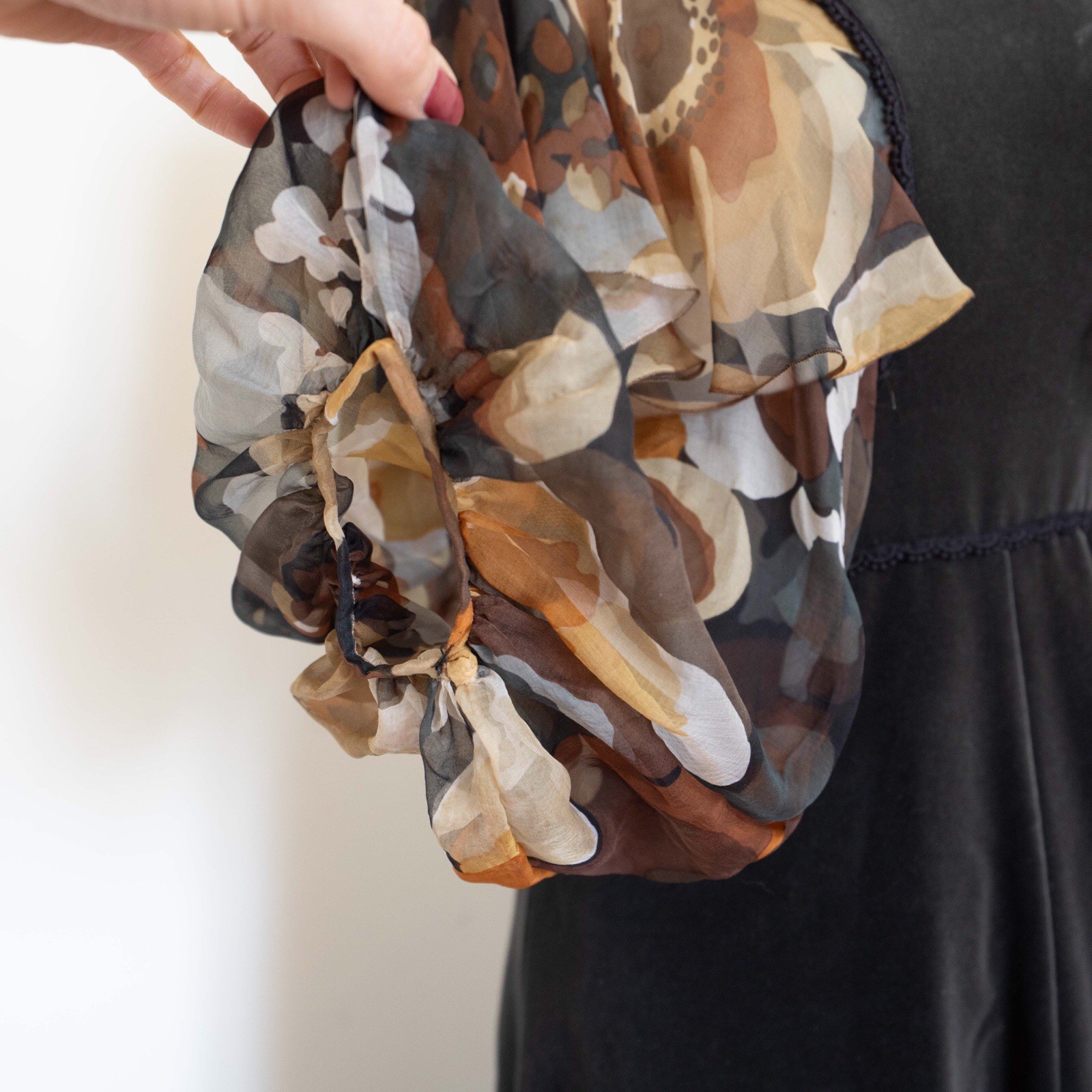 Vintage Gina Fratini 1970s Hippy Velvet Maxi Dres… - image 4