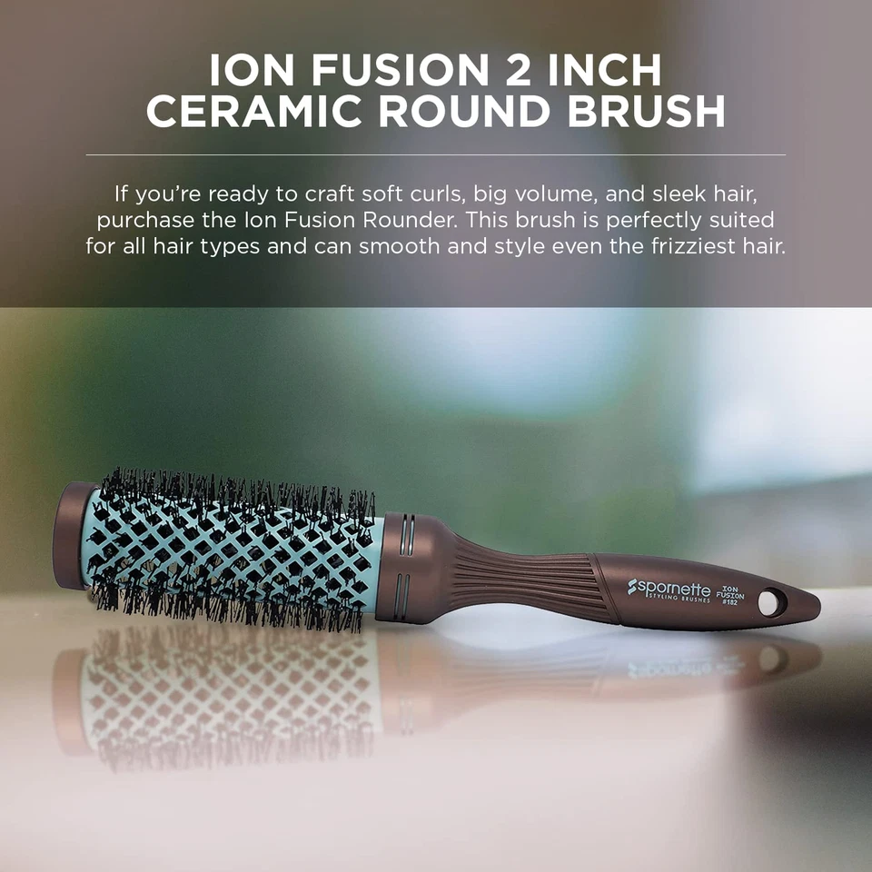 2 Inch Ceramic round Brush, Ion Fusion Design - Image 2 of 4