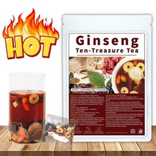 Ginseng Ten Treasure Tea Boost Energy Stamina Physica Well Being 100g 10 Bags