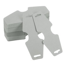 Bracelet Display Cards 200 Pcs Jewelry Blank Card Holder Grey, 5x2 Inches 