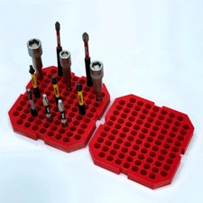 2-Pack Milwaukee PACKOUT 4mm Hex Bit Organizer Insert Tool Storage Organization