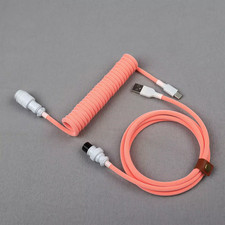 Coral Aviator Mechanical Keyboard Coiled Cable - Braided USB to USB Type C 1.5m
