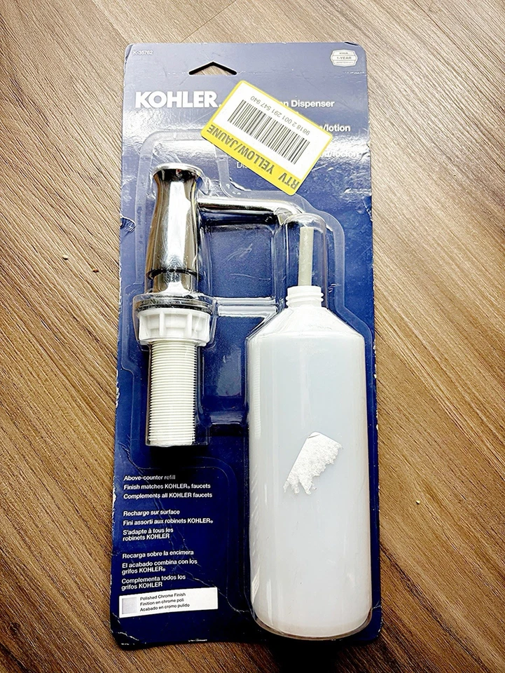 Kohler K-35762-CP Traditional Soap/Lotion Dispenser – Polished Chrome - Image 3 of 4