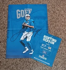2025 Detroit Lions Thanksgiving v Packers Poster & Rally Towel SGA - Jared Goff